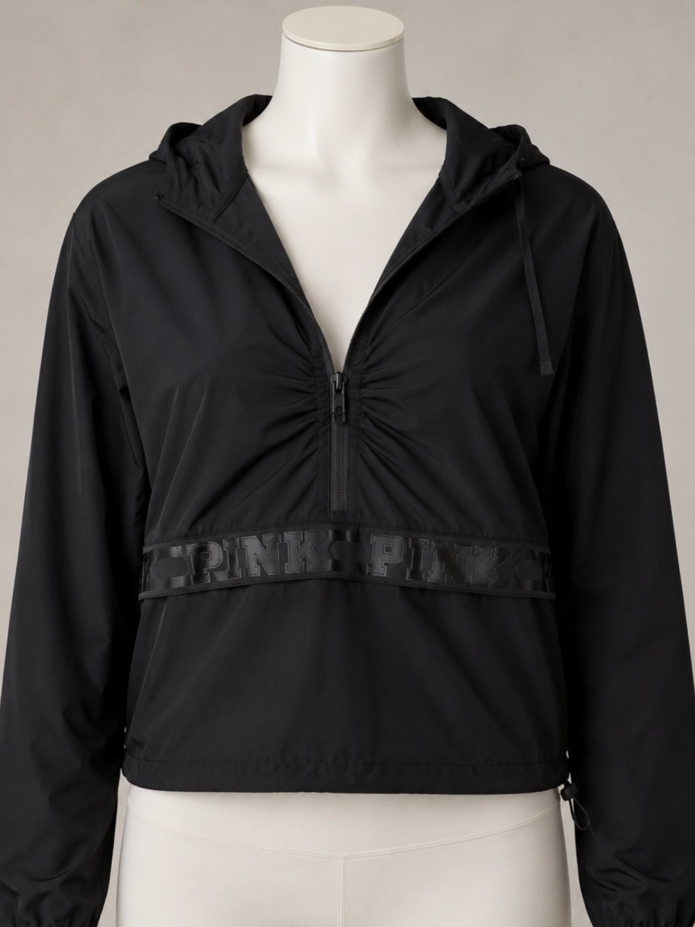 New Victoria’s Secret Pink Half  Zip Jacket with Hood  (XXL) with Pockets